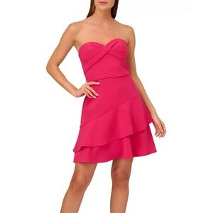 Liv Foster Stretch Twill Mini Dress Hot Pink‎ Size 0 New $350